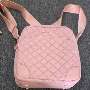 Max Studio Blush Quilted Crossbody Bag W/3 Extra Bags